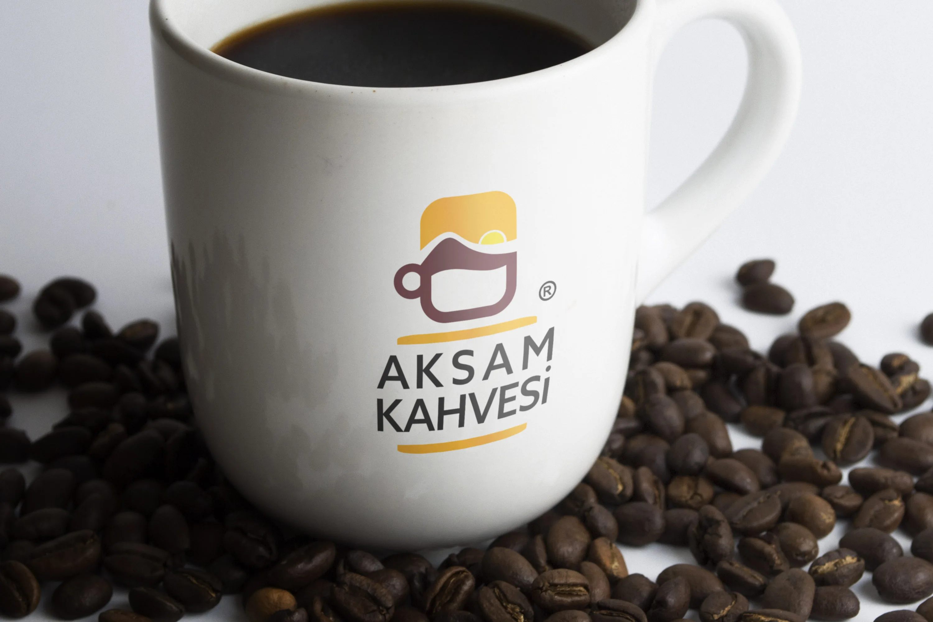 aksam kahvesi cafe logo tasarimi 7