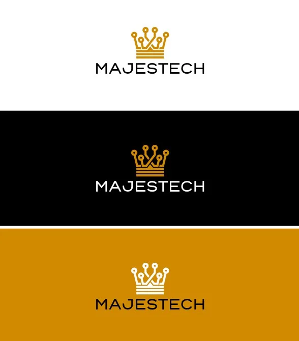 Majestech teknoloji markası kurumsal kimlik tasarımı