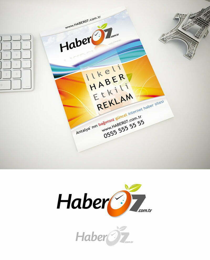 haber 07 Antalya haber sitesi logo tasarımı logosu