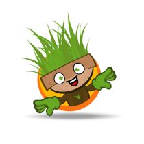 kaycim çim adam maskot tasarımı