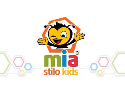 mia stilo kids bebek mağazası maskot tasarımı logosu