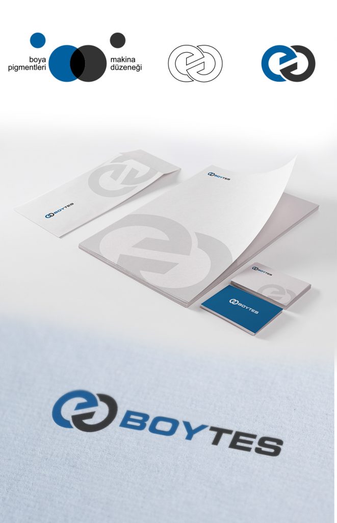 boytes boya üretim makineleri tesisi logo tasarımı