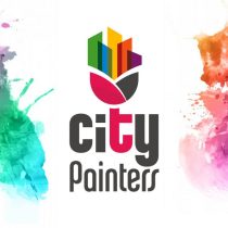 city painters boya fırça logo tasarımı