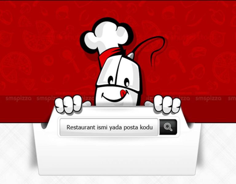 sms pizza mouse maskot tasarımı