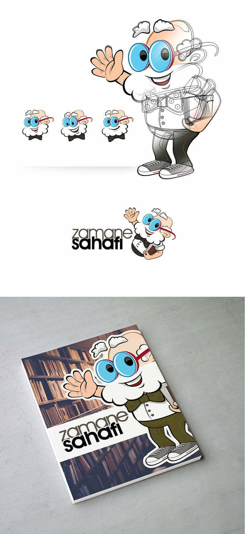 kitap maskot tasarımı