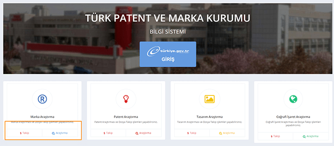 Marka başvuru portal