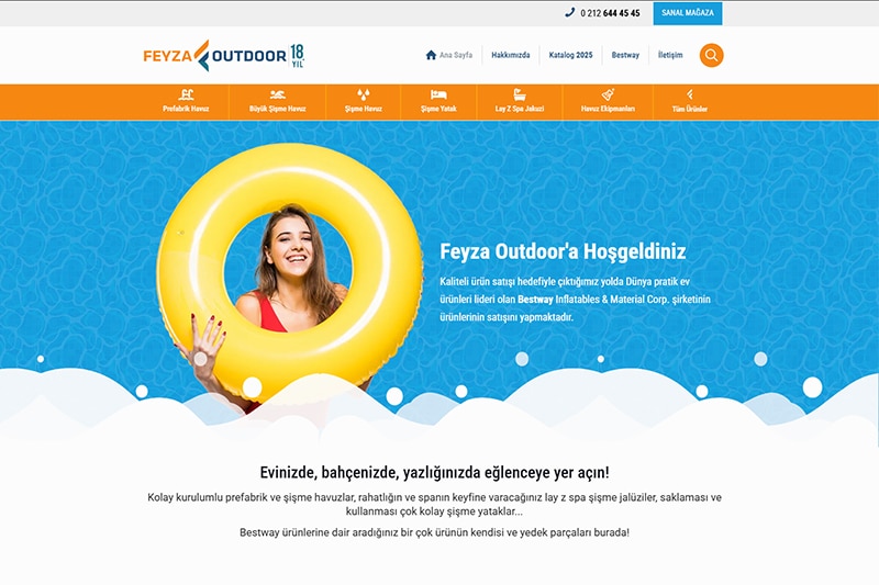 feyzaoutdoor kurumsal web sitesi