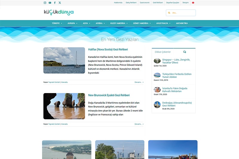 Küçükdünya web sitesi tasarımı